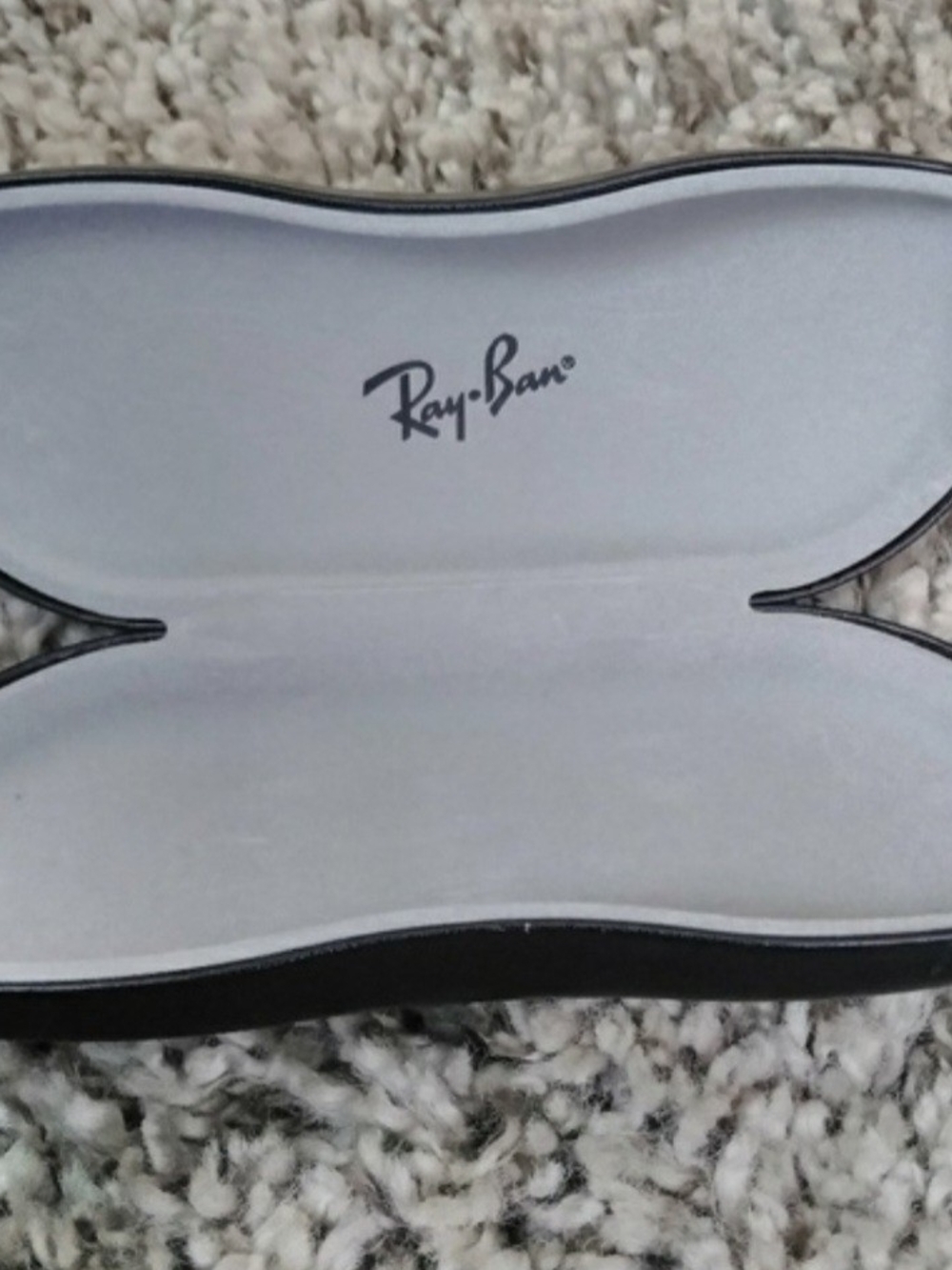 Ray-Ban Sunglasses Case in Black and Light Gray